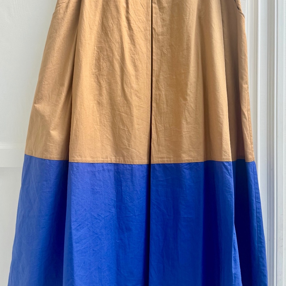 Geneviève Skirt in Khaki Cotton Poplin